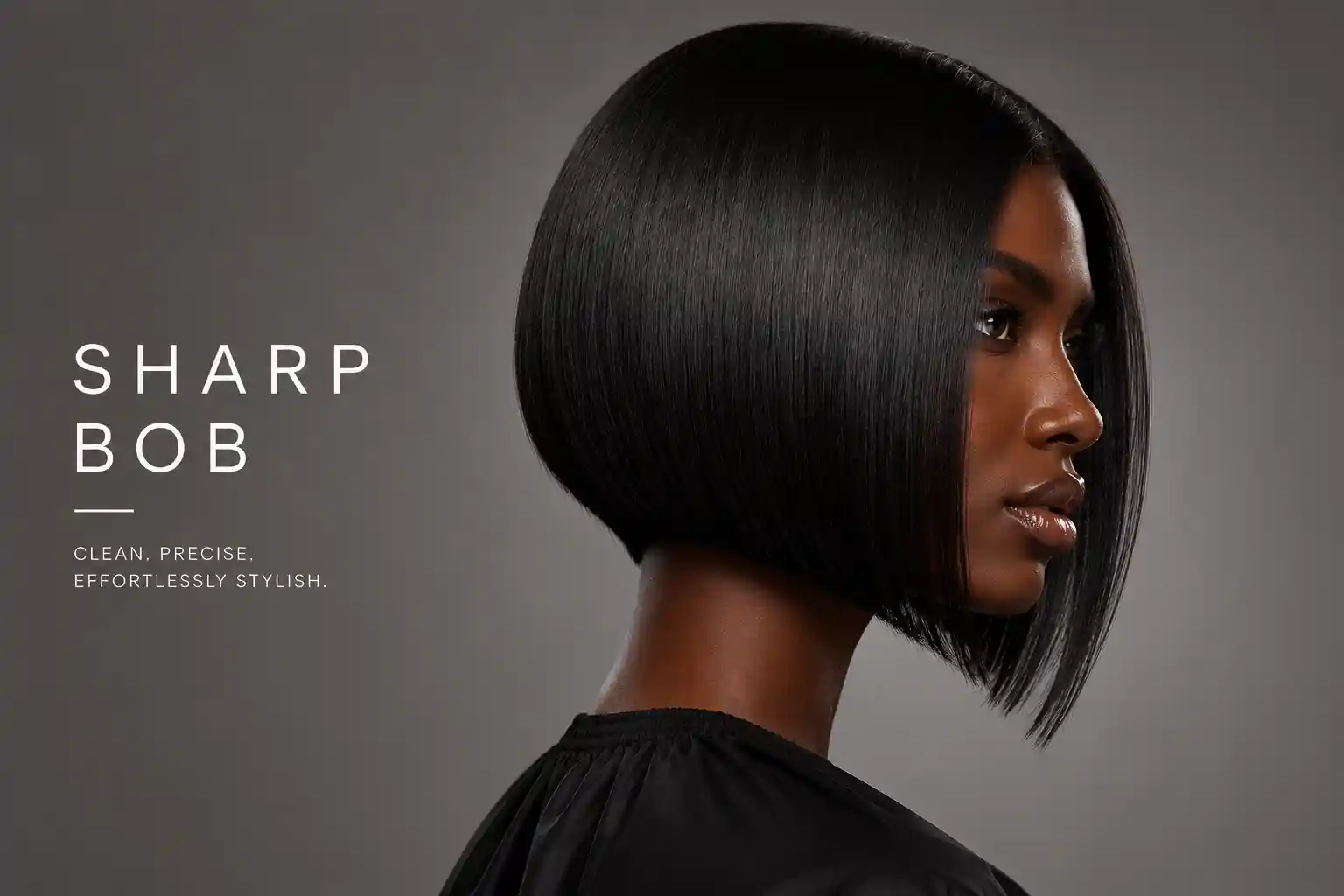 Sharp bob hairstyle