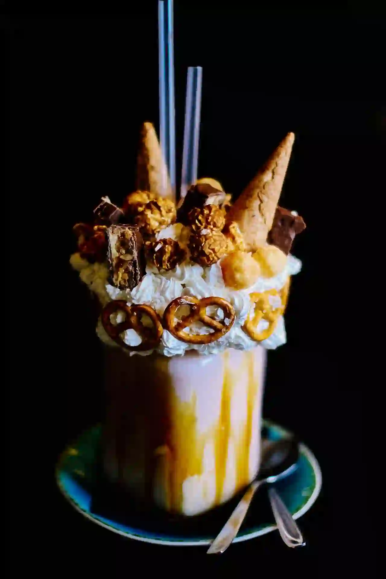 Salted caramel milkshake