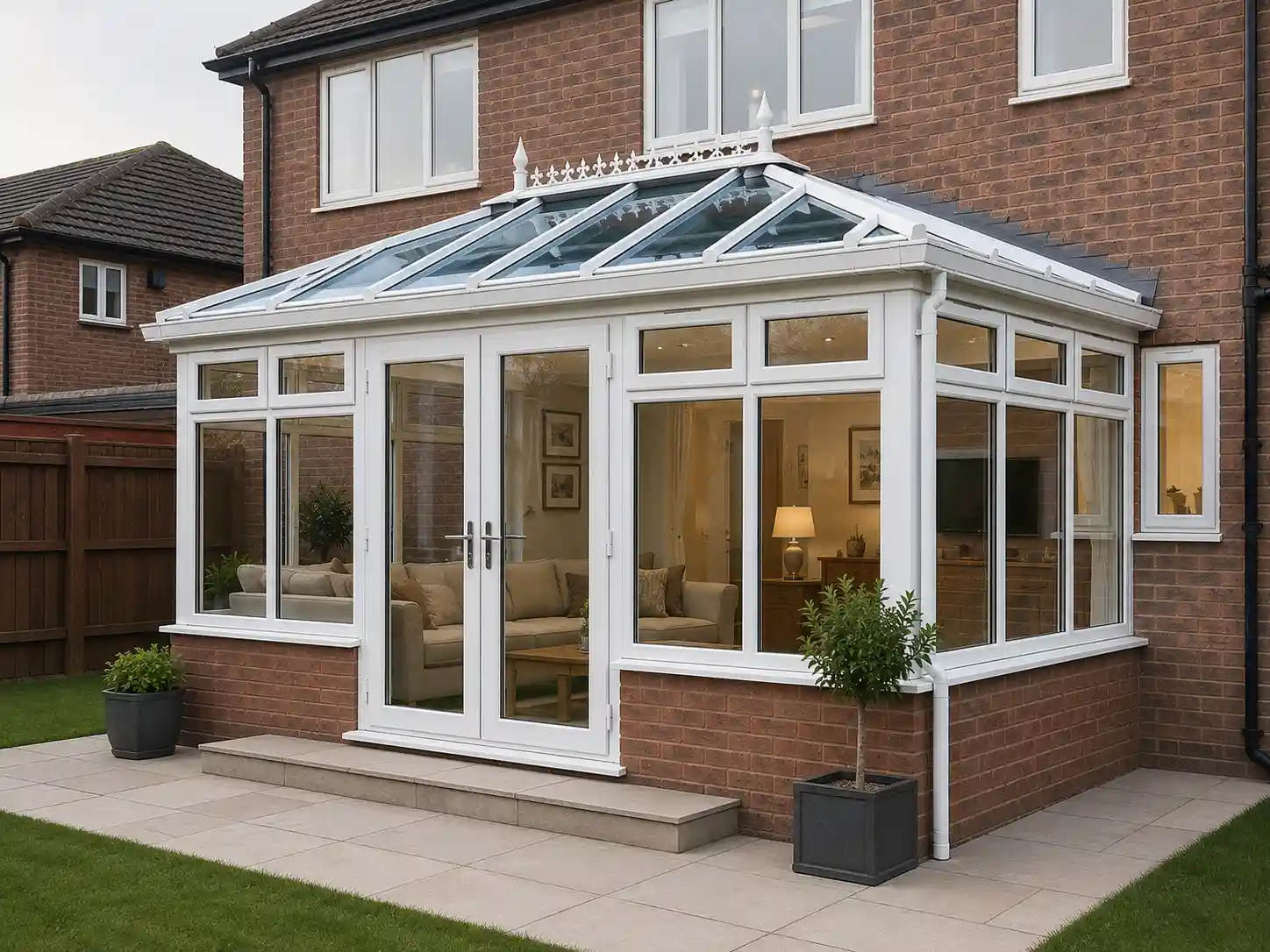 Finished conservatory and home improvement work
